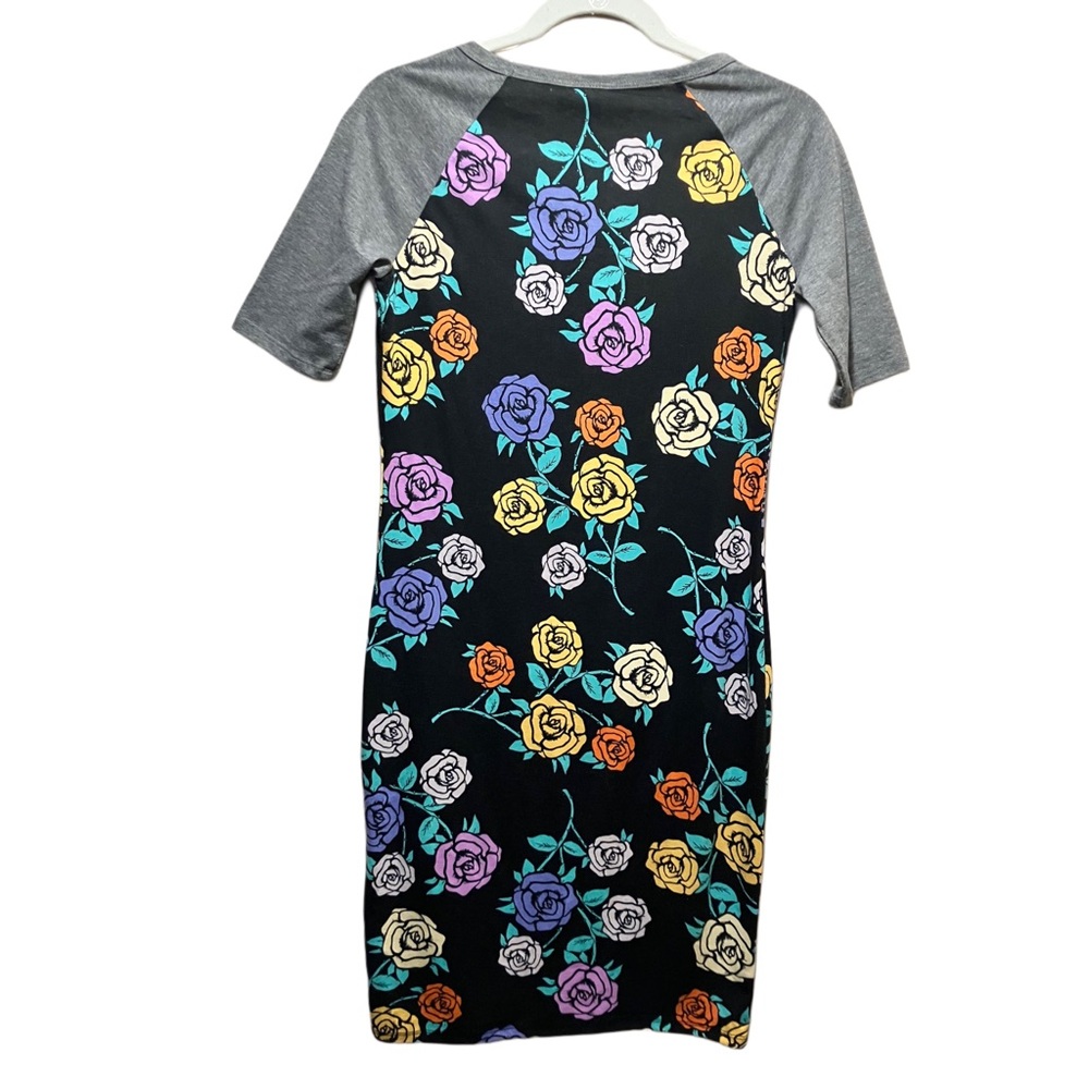 LuLaRoe Black and Yellow Bodycon Mini Dress Size S - Picture 2 of 6